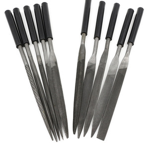 3x140mm 5x180mm Kit de <span class=keywords><strong>limes</strong></span> à bijoux pour le polissage de la pierre métallique Sculpture sur bois10PCS Set de <span class=keywords><strong>limes</strong></span> à <span class=keywords><strong>aiguilles</strong></span> en acier diamantées - Product Image 5