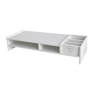 Soporte Elevador para Monitor de Escritorio, Organizador de Oficina Rectangular de 2 Niveles, Almacenamiento de Escritorio Tipo Vertical Multiusos - Product Image 4