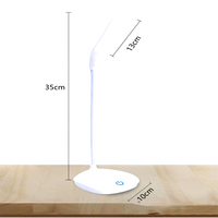 Lampe de nuit LED rechargeable par USB, protection des yeux, réglable par toucher, pliable, pour chambre à coucher, chevet, bureau, table, lecture, livre