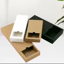 Les boîtes à tiroirs en papier en plastique populaires <span class=keywords><strong>ont</strong></span> une construction robuste qui les rend adaptées à l'emballage de petits cadeaux - Product Image 3