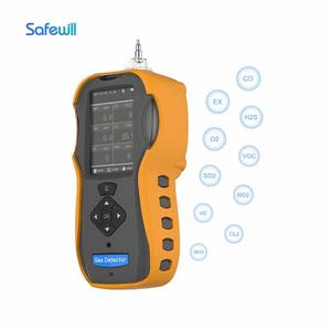 Safewill ES60A 6 em 1 H2 CO CO2 CH4 NO2 VOC PID Detector De Vazamento De Gás Portátil Multi Analisador De Gás com Serviço Do OEM - Product Image 2