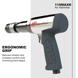 Kit de martillo neumático Ingersoll Rand 119MAXK de 3 1/2 pulgadas de carrera con juego de 5 cinceles para aplicaciones de trabajo pesado - Product Image 4