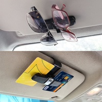 Supports de lunettes pour accessoires de pare-soleil de voiture, support de lunettes de soleil avec Clip de carte de billet