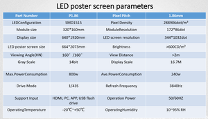 IP65 Outdoor Full Color Advertising Screen Wifi Control Shopping Mall P2 P2.5 Led <b>Poster</b> Display Screen - Product Image 6