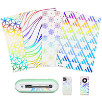Autocollants de protection arrière pour téléphone en hydrogel, design personnalisé, effet 3D en relief, PVC, couverture intégrale, vente en gros