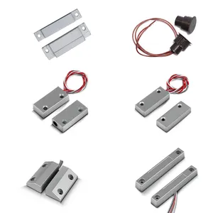 Wholesale Surface Door NO NC Wired Metal Alarm Sensor Magnetic Contact Normally Closed Window Roller Shutter Door Sensor