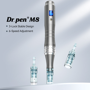 Profesional M8 <span class=keywords><strong>Rosa</strong></span>-oro inalámbrico eléctrico Derma Stamp <span class=keywords><strong>Pen</strong></span> herramienta de microagujas de mano para el cuidado de la piel del cuerpo indicador LED - Product Image 2