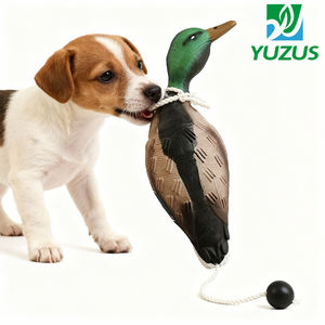 Jouet de récupération pour chien, canard mort, pour l'entraînement interactif des chiens, outil d'entraînement pour chiots, chiens de chasse, enseigne la récupération des oiseaux aquatiques, mallard, PU - Product Image 1