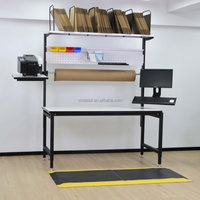 Table d'emballage modulaire pour entrepôt avec structure en acier et moteur, pour usage industriel, table de manutention et table latérale de découpe