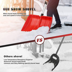 Pala de nieve inalámbrica y ligera, pala portátil de nieve alta, uso multifuncional, para campo trasero - Product Image 6