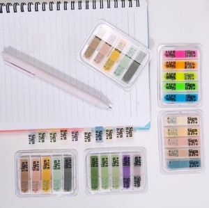 Adhesive Bright Colors Self-Stick Memo Pads Sets <b>Bookmark</b> for School Office Signature Index Customizable - Product Image 6
