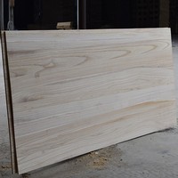 Precio de Fábrica Tablero de Madera de Paulownia Sólida Grado AA para Ataúdes 18mm 20mm 28mm 4x8 Paneles de Madera de Paulownia con Cantos Encolados para Ataúdes