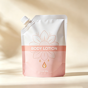 Pochette à bec verseur écologique personnalisée de 400 ml, sac d'emballage liquide en aluminium recyclable, OEM/ODM accepté pour shampoing/lotion - Product Image 2