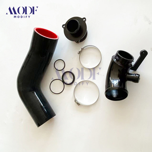 Kit de suppression du silencieux avec tuyau coudé d'admission <span class=keywords><strong>turbo</strong></span> et tuyau d'admission en silicone pour VW <span class=keywords><strong>Golf</strong></span> MK7 GTI R Audi S3 A3 TT EA888 Gen3 2015+ - Product Image 1
