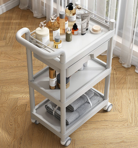 Carrito de Plástico para Hospital o Salón de Belleza, con Instrumentos para el Cuidado de Medicamentos, Carrito de Equipo Esencial - Product Image 4