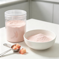 Poudre de pêche juteuse au miel 100% pure et naturelle pour boissons, pâtisseries et aliments santé