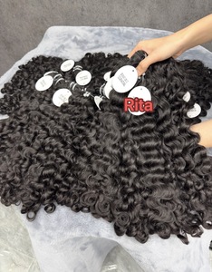 Extensions de cheveux naturels bruts de qualité supérieure, alignés sur les cuticules, du Cambodge, de 10 à 40 pouces, 100 % cheveux humains, bouclés style Caraïbes - Product Image 6