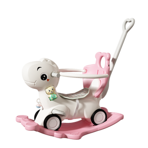 小さな恐竜ロッキングホース-子供のための耐久性のあるHDPEデザイン楽しさと冒険、遊びとギフトのアイデアのための安全で丈夫なライドオンおもちゃ - Product Image 1