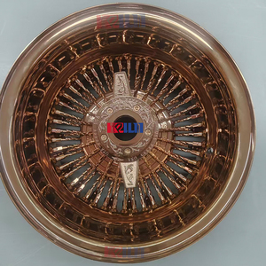 Ruedas de radios en oro rosa 13*7 14*7 5x114.3/120.65/127, radios rectos 72, radios cruzados 72, ruedas de radios rectos 100 - Product Image 3