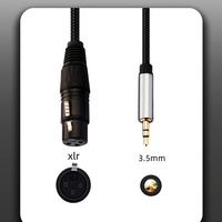 Câble audio personnalisé 3M/5M 10/16/3.5 pieds XLR 3P mâle vers 1/8mm pouces TRS mâle équilibré pour microphone et haut-parleur à partir de la carte son