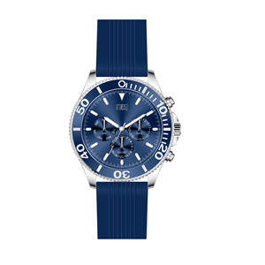 Montre inspirée des plongeurs pour hommes, 45 mm, bracelet en silicone de 22 mm, mouvement à quartz, style sport, multicolore, pour un usage quotidien, en soirée ou au bureau. - Product Image 1