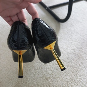 Nouvelles Escarpins Femme Hiver 2025 Polyvalents Sexy à Talon Aiguille Français, Semelle Unique, Bout Carré Fin, en Microfibre Noire - Product Image 3