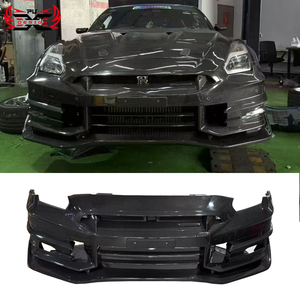 Kit Carrozzeria Paraurti Anteriore Stile TS in Fibra di Carbonio Semi-Lucida Aggiornato 2024 per <span class=keywords><strong>Nissan</strong></span> <span class=keywords><strong>GT</strong></span>-<span class=keywords><strong>R</strong></span> R35 - Product Image 1