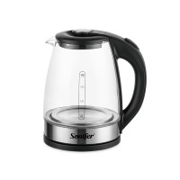 Sonifer SF-2132 vente en gros d'appareils de cuisine 1500w transparent grande capacité 1.8 litres bouilloire électrique bouilloire en verre