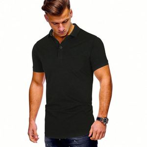 Men's Summer Business Casual Lapel Print Short Sleeve for <b>Shirt</b> Embroidered Knitted Anti-Wrinkle - Product Image 4