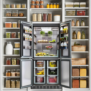 Artaus MAX355 <span class=keywords><strong>Réfrigérateur</strong></span> encastré à portes multiples Meilleure vente Congélateur inférieur refroidi par air - Product Image 6