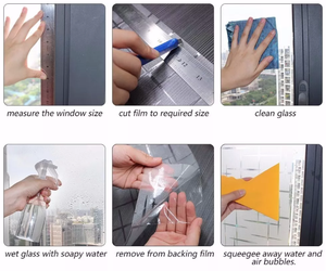 Vinilo Electrostático Impreso Personalizado, Película Adhesiva Estática para Ventanas, Sin Pegamento, Adhesivo Transparente de PVC para Decoración de Vidrios de Automóviles y Paredes del Hogar - Product Image 3