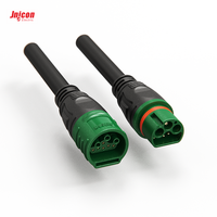 Connecteur Combo Étanche M25 pour Alimentation et Signal, 2+1+5 Broches, Nylon, Verrouillage par Poussée, 15A 300V pour Onduleur Solaire et Stockage d'Énergie
