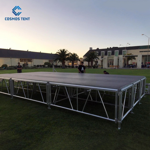 Factory Price Portable Modular Outdoor Aluminum Wedding Stage Truss Adjustable Height DJ Catwalk Event Stage Display Racks