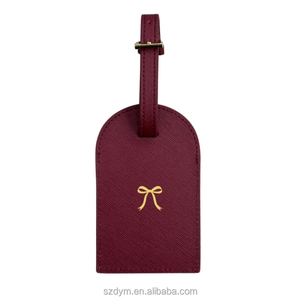 Étiquette de bagage personnalisée en cuir PU de luxe avec sangle réglable, identificateur de valise, étiquette nominative, cadeau de voyage pour avion - Product Image 6