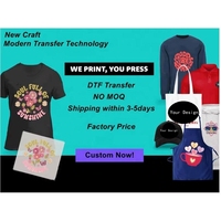 Impression sur feuille de groupe DTF personnalisée transferts prêts pour la presse Impression DTF en vrac en couleur en gros pour transfert de chaleur de T-Shirt