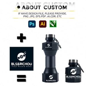 Bouteille d'eau pliable en silicone personnalisée avec logo, design haltère, vente en gros, pour sportifs, modèle Grm Botella De Agua - Product Image 3
