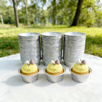 Moules à pâtisserie jetables en aluminium, mini moules à tartelettes, plateaux de cuisson, qualité alimentaire pour la cuisson, la cuisson au gril et l'emballage alimentaire