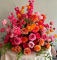 Nouvelle Arrivée M-FR57 Centre de Table Floral Artificiel Personnalisé en Forme de Boule de Fleurs pour Mariages et Événements