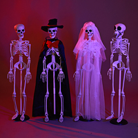 Squelette mobile personnalisé en usine, 90 cm, corps humain, personnage marié/mariée, décoration d'Halloween, cadeau, accessoires d'Halloween