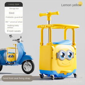 สกู๊ตเตอร์ไฟฟ้าสำหรับเด็กที่นั่งด้านหน้าพร้อมรีโมทคอนโทรลรถเข็นเด็กใช้แบตเตอรี่เต็มรูปแบบเก้าอี้นิรภัยสำหรับเด็กทารกอายุ2-4ปี - Product Image 6