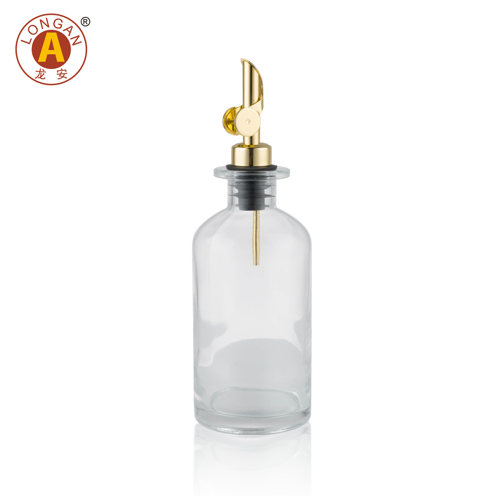 Gold pump+Clear bottle