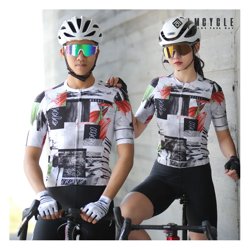 Mcycle unisex mùa hè đi xe đạp quần áo áo sơ mi ngắn tay áo xe đạp xe đạp jersey thể thao chất lượng cao aero người đàn ông của đi xe đạp jerseys