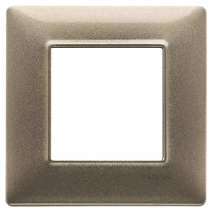 Vimar Metallic Bronze Wall <b>Plate</b> 9.6 Cm Square For <b>Switches</b> - Product Image 1