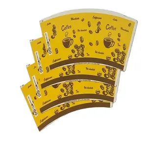 Fornitori cinesi cartone fustellante tazza di carta ventaglio tazza di carta foglio di materia prima