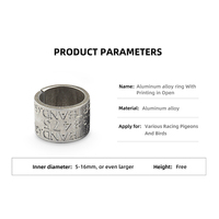 Bagues de patte pour oiseaux et supports de patte en alliage d'aluminium écologique – Accessoires de luxe pour oiseaux