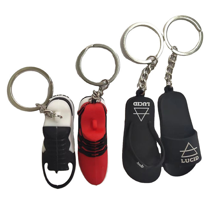 Nike Style Sneaker Keychain 3D Rubber Mini Shoe Keyring