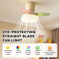 Ventilateurs de plafond avec éclairage à commande vocale, moteur silencieux DC 36W*2, LED dimmable, télécommande, prix d'usine, 25/36 pouces