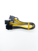 Câble d'alimentation PCI-e 6+2 broches (6 à 8 broches) de 50 cm pour carte riser, carte de brassage, adaptateur d'alimentation de serveur