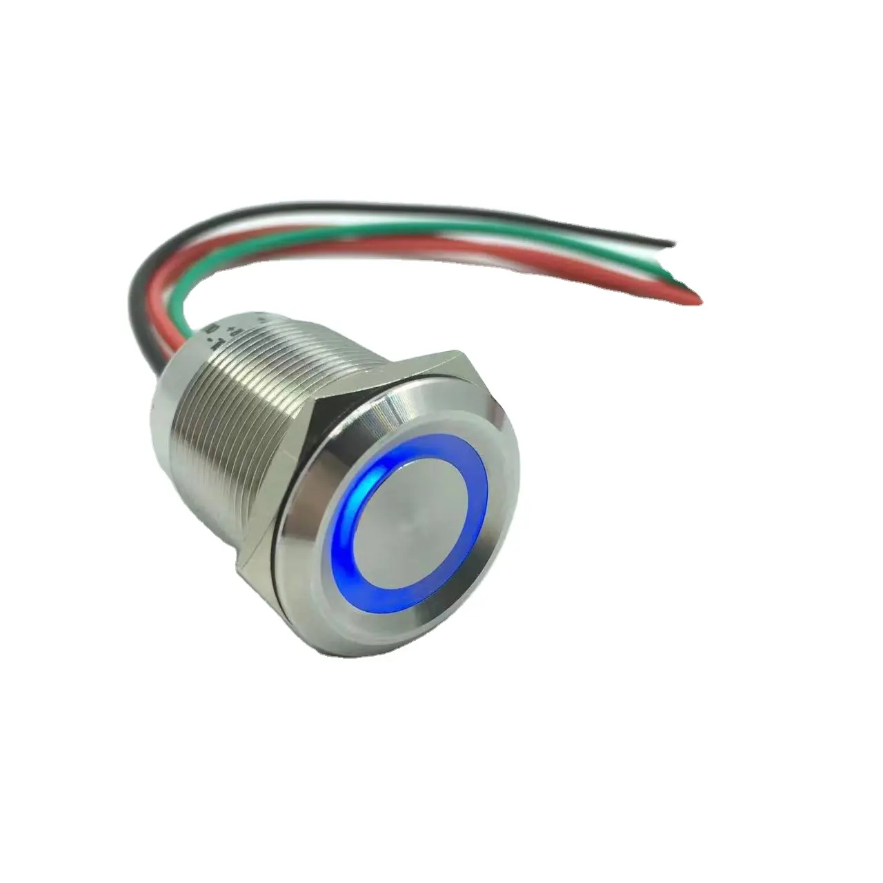 16mm/19mm/22mm dokunmatik düğme anahtarları su geçirmez IP68 halka LED anlık veya kilitleme Metal dokunmatik anahtarı