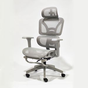 Silla Gamer Ergonómica de Alta Gama con Reposapiés, Cómoda Silla de <span class=keywords><strong>Oficina</strong></span> Giratoria Reclinable de Malla para E-Sports con Soporte Lumbar - Product Image 1